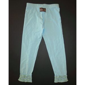 Matilda Jane Hotline home grown anticipation blue green ruffle legging pant 10/8